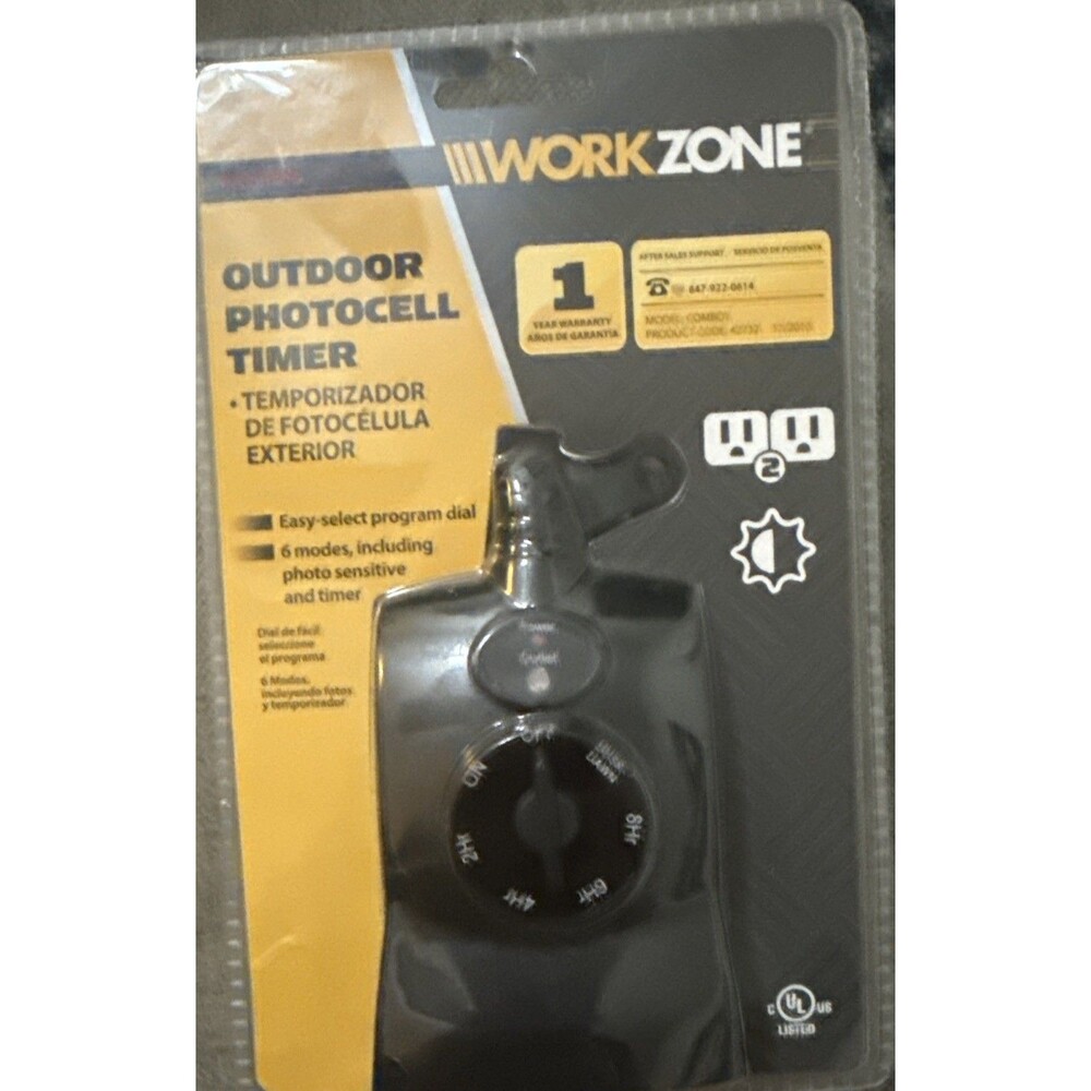 Timer: Light Sensitive Outdoor Photocell Timer New Never opened!